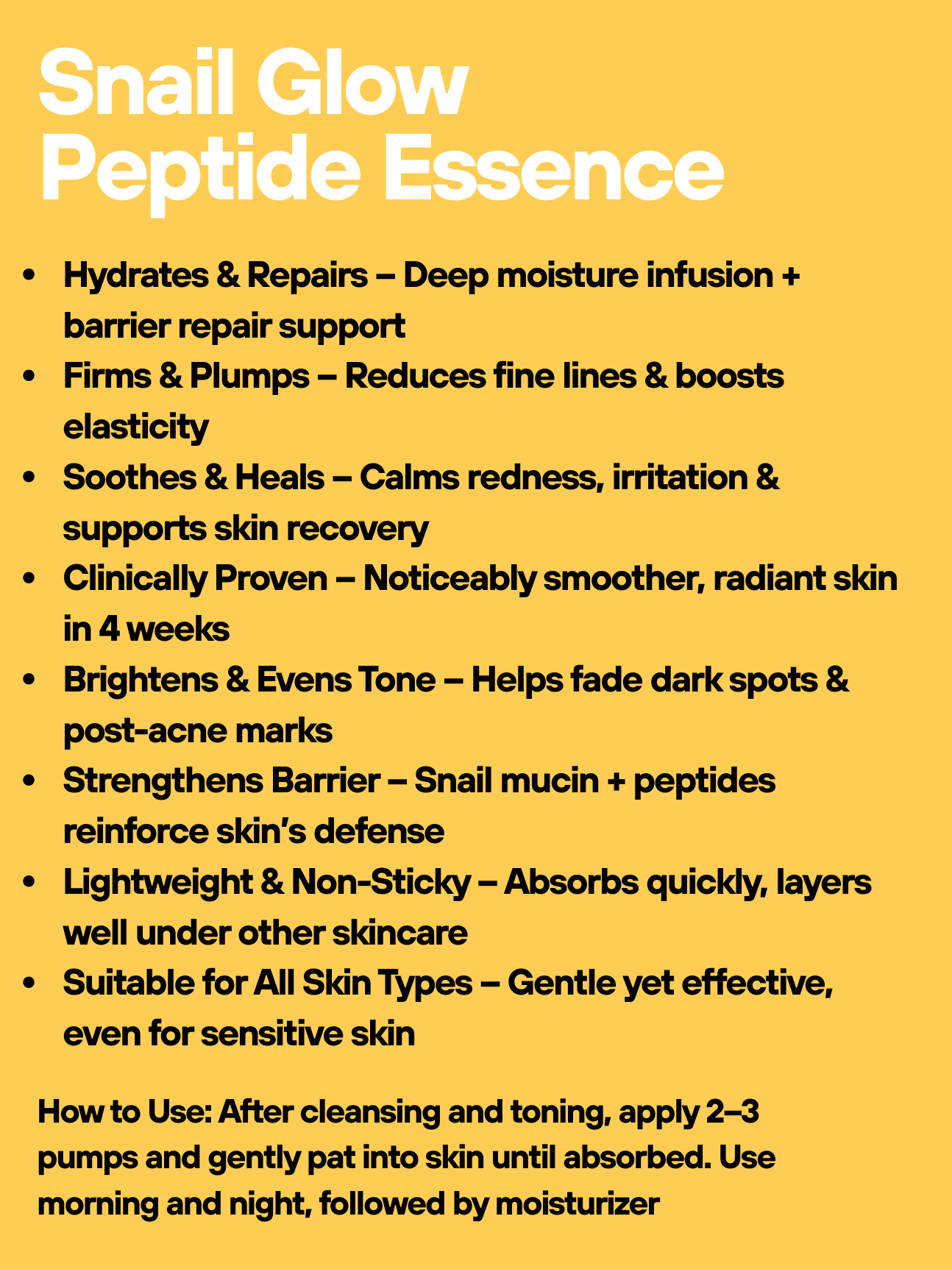 Snail Glow Peptide Essence