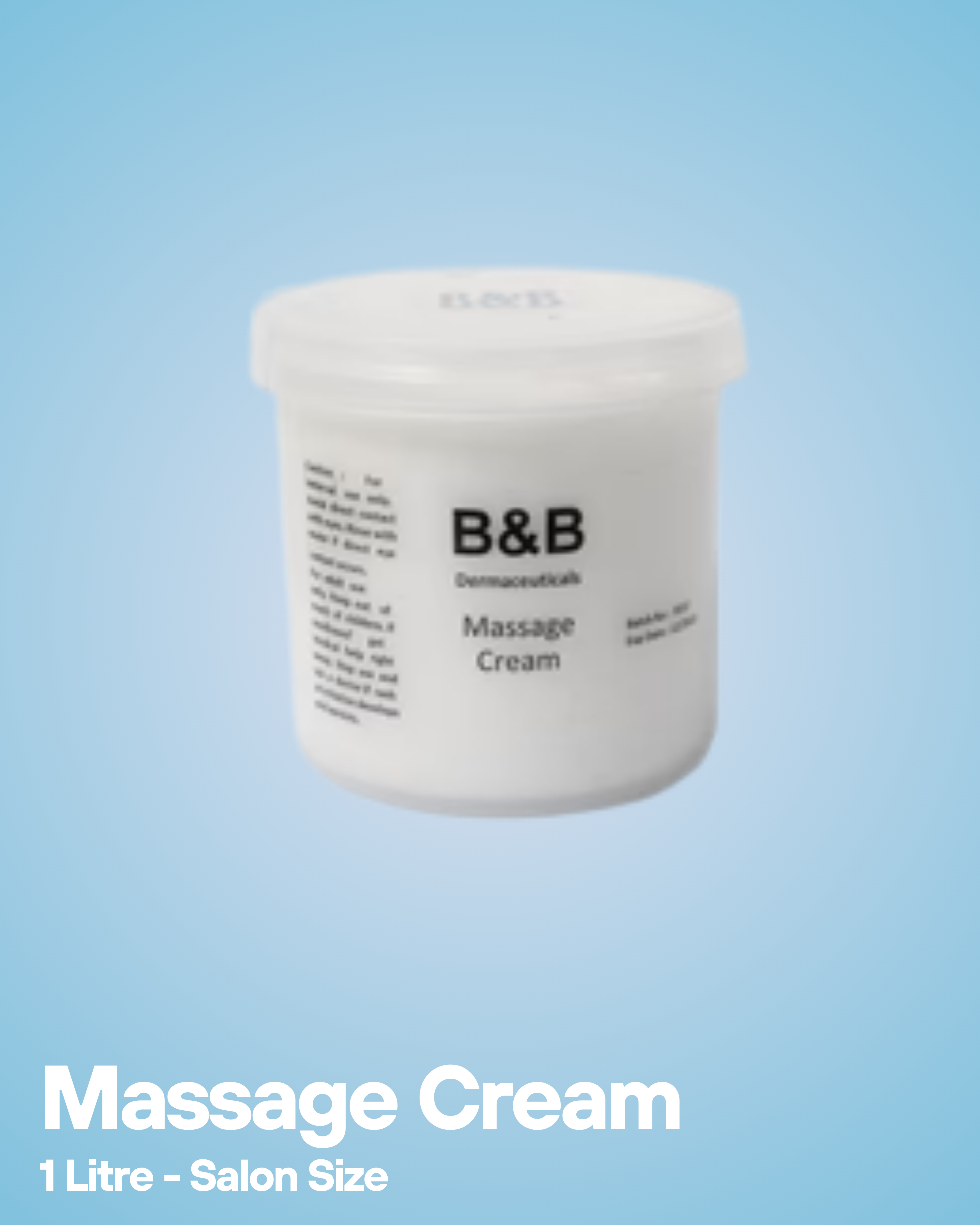 Massage Cream 1 Litre