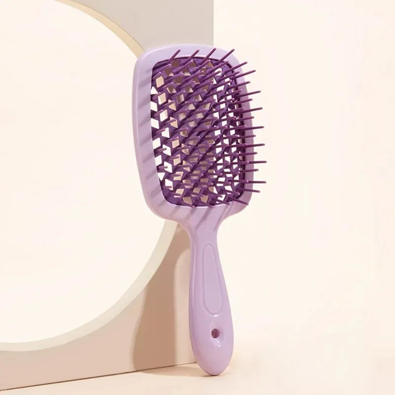 Vented Detangling Hairbrush – High-Temp Resistant Brush for Wet & Dry Hair