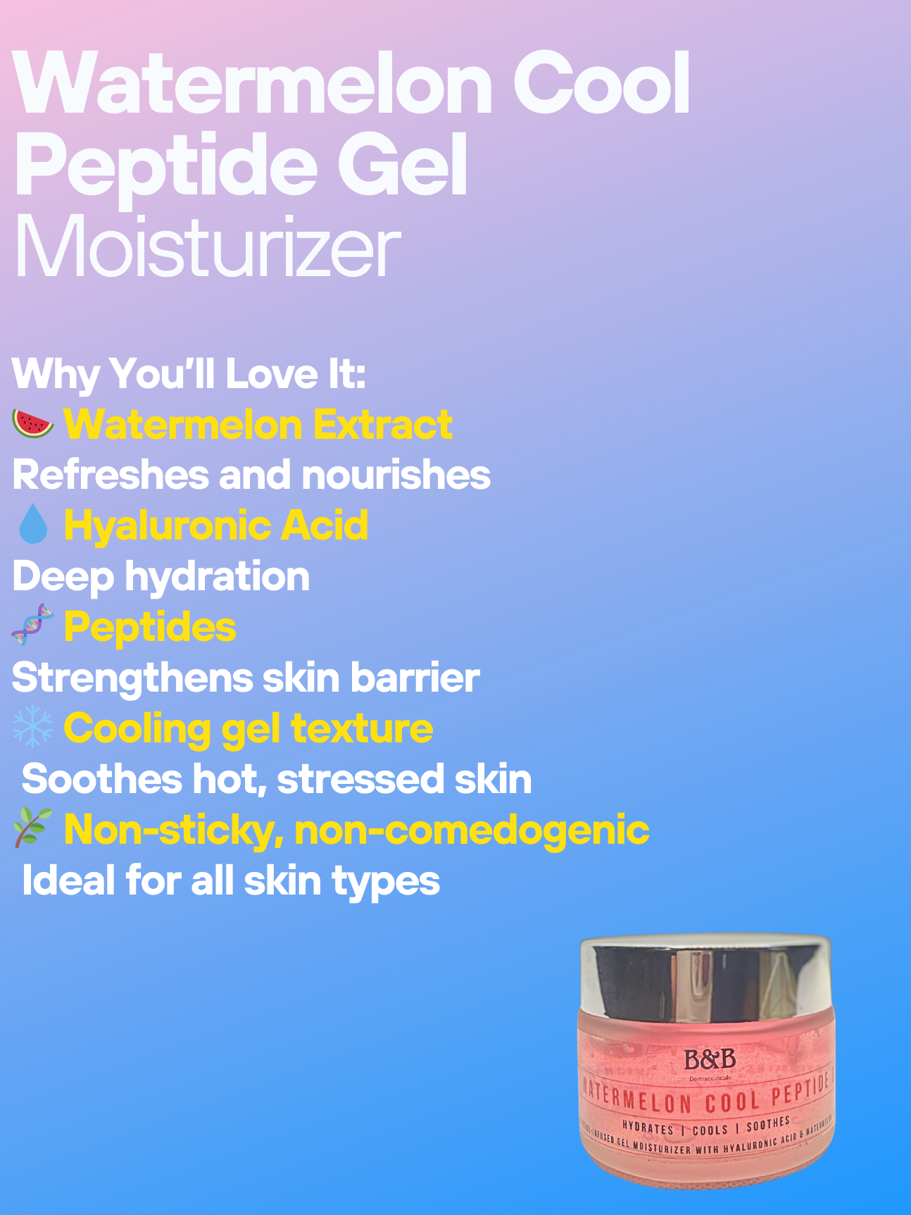 Watermelon Cool Peptide Gel in Pakistan