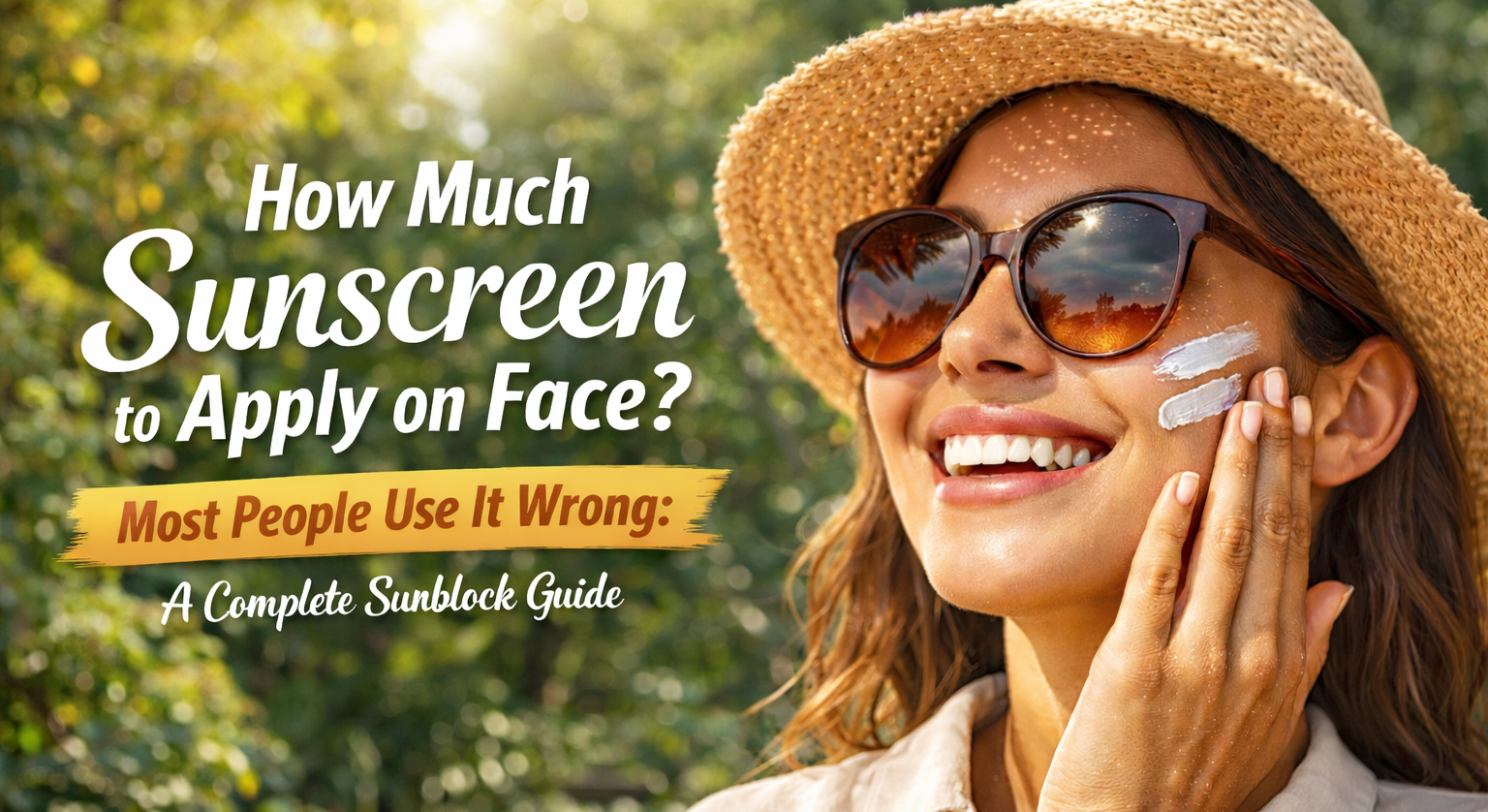 How Much Sunscreen to Apply on Face? Most People Use It Wrong: A Complete Sunblock Guide