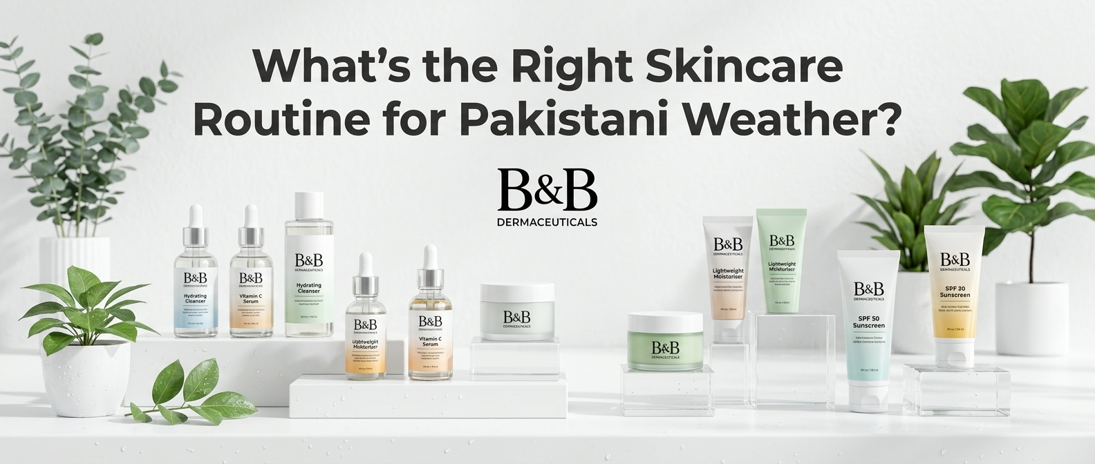 Discover the right skincare routine for Pakistani weather, plus how to spot a genuine dermatologist approved skincare brand in Pakistan before you buy Full Guide By B&B Derma