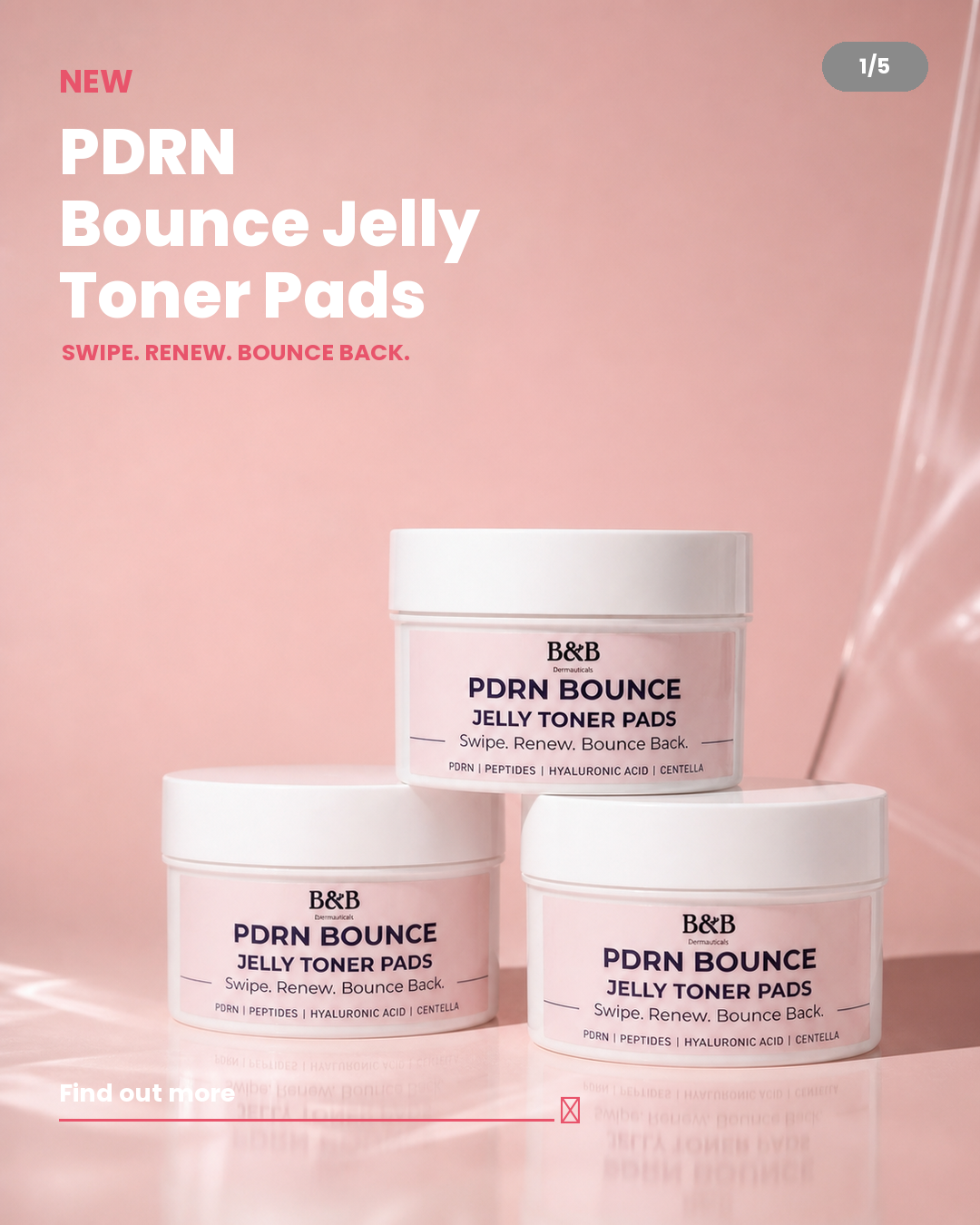 PDRN Bounce Jelly Toner Pads