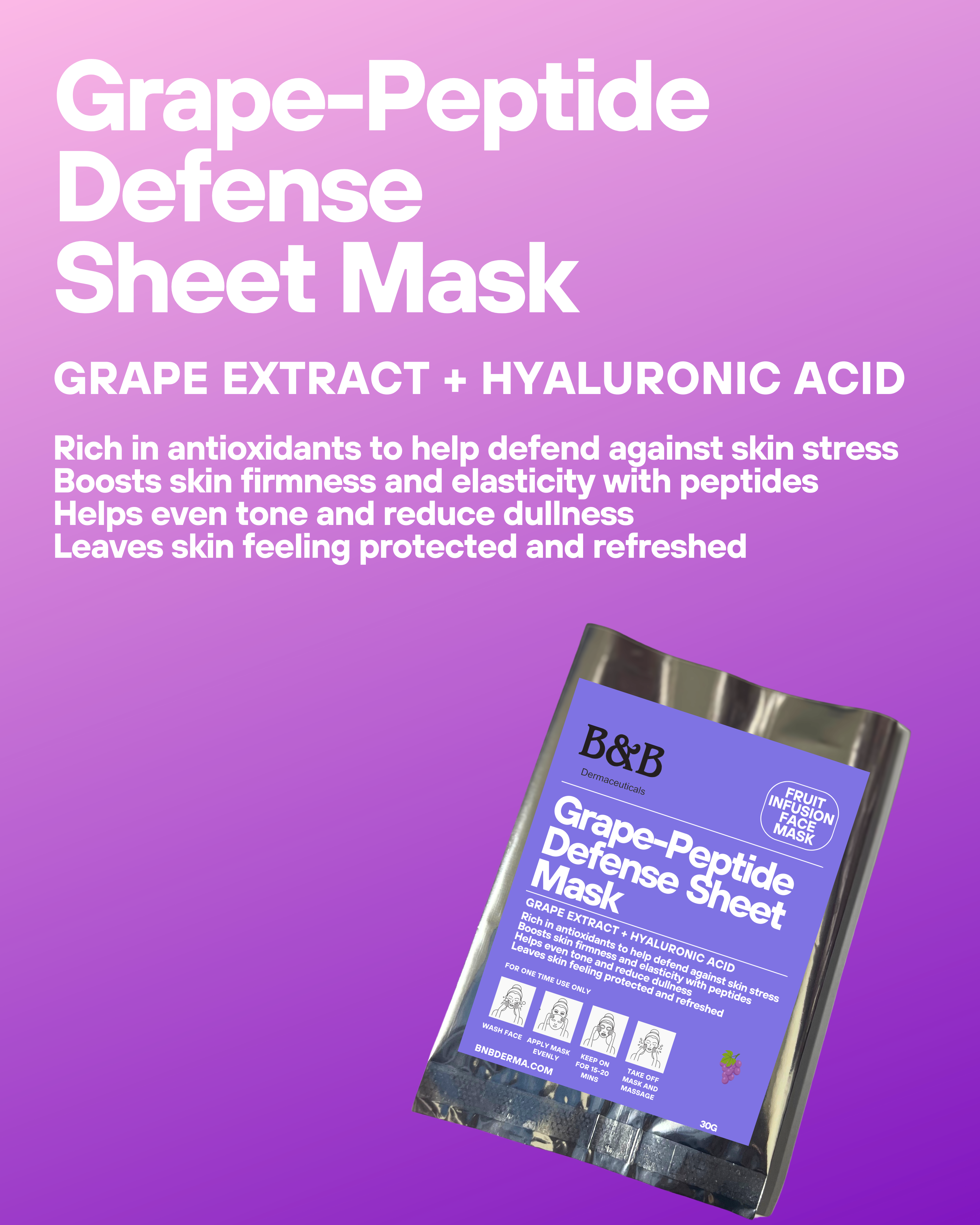 Grape-Peptide Defense Sheet Mask