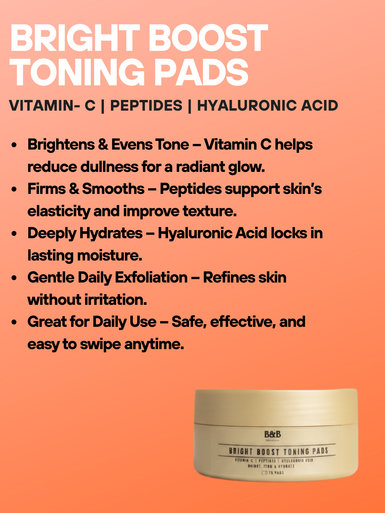 Bright Boost Toning Pads