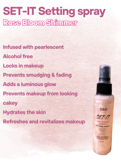 SET-IT Setting Spray - Rose Bloom Shimmer