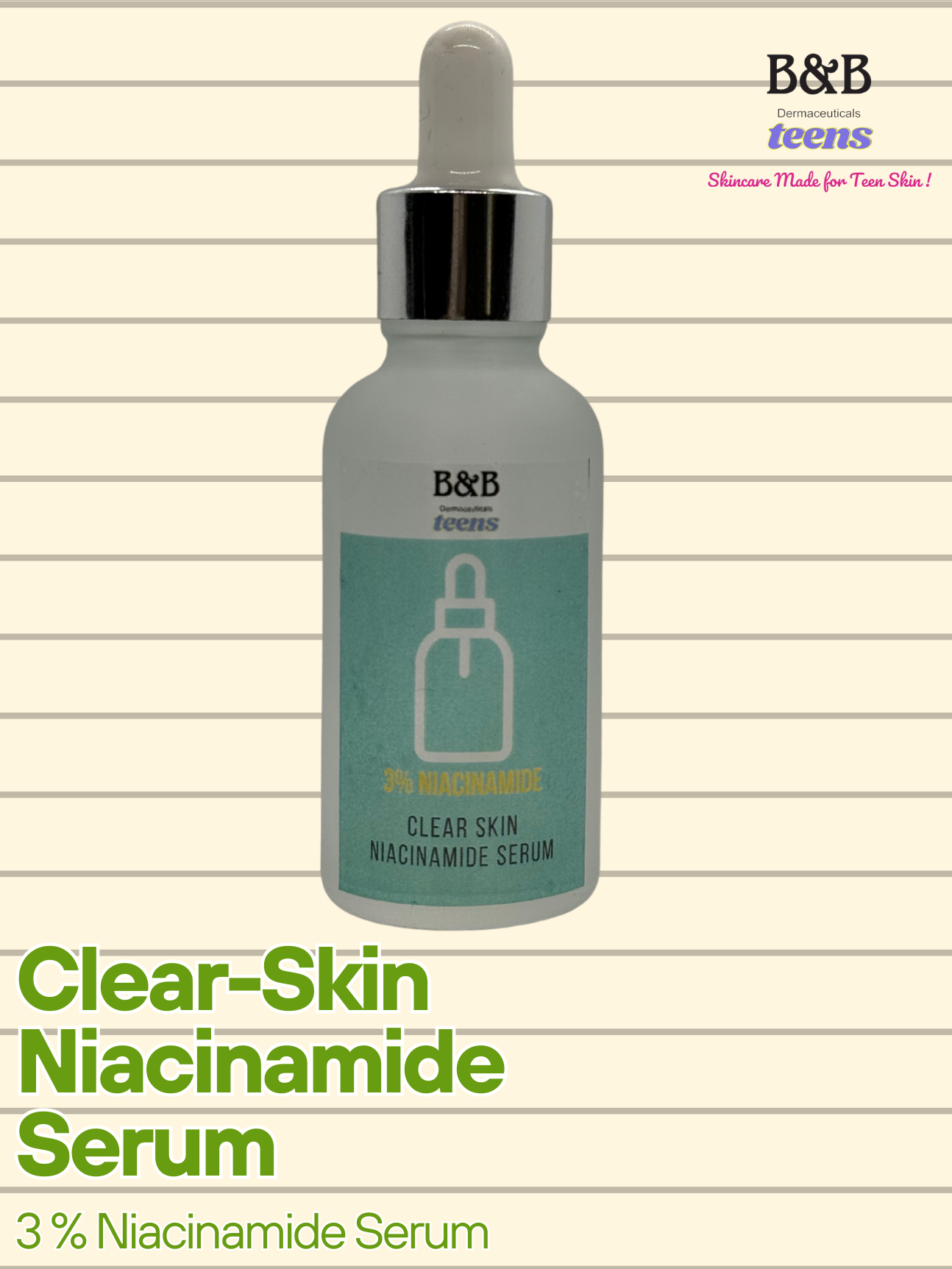 Clear Skin Niacinamide Serum (3% Niacinamide)