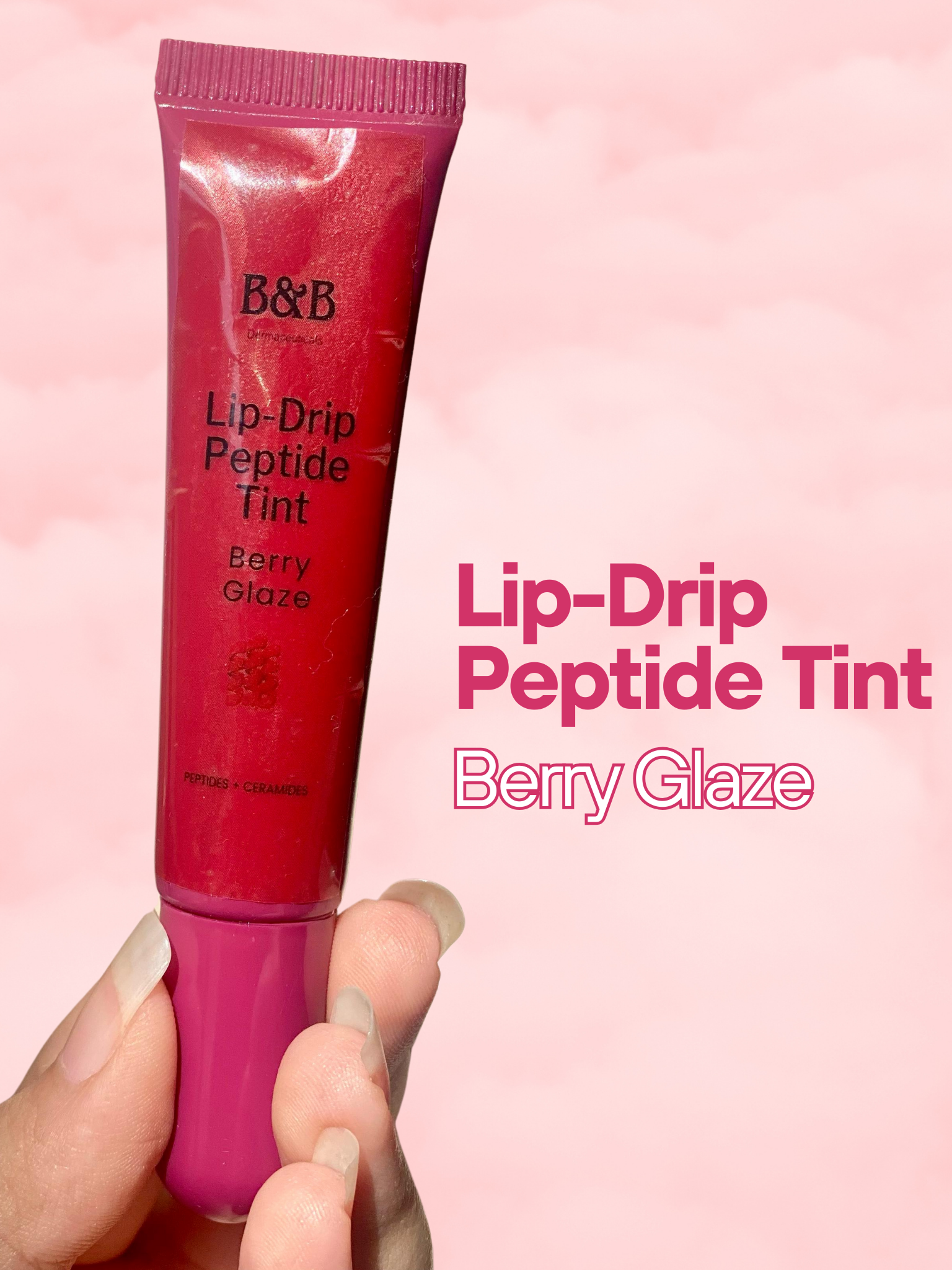 Lip-Drip Peptide Tint – Berry Glaze 🍓✨