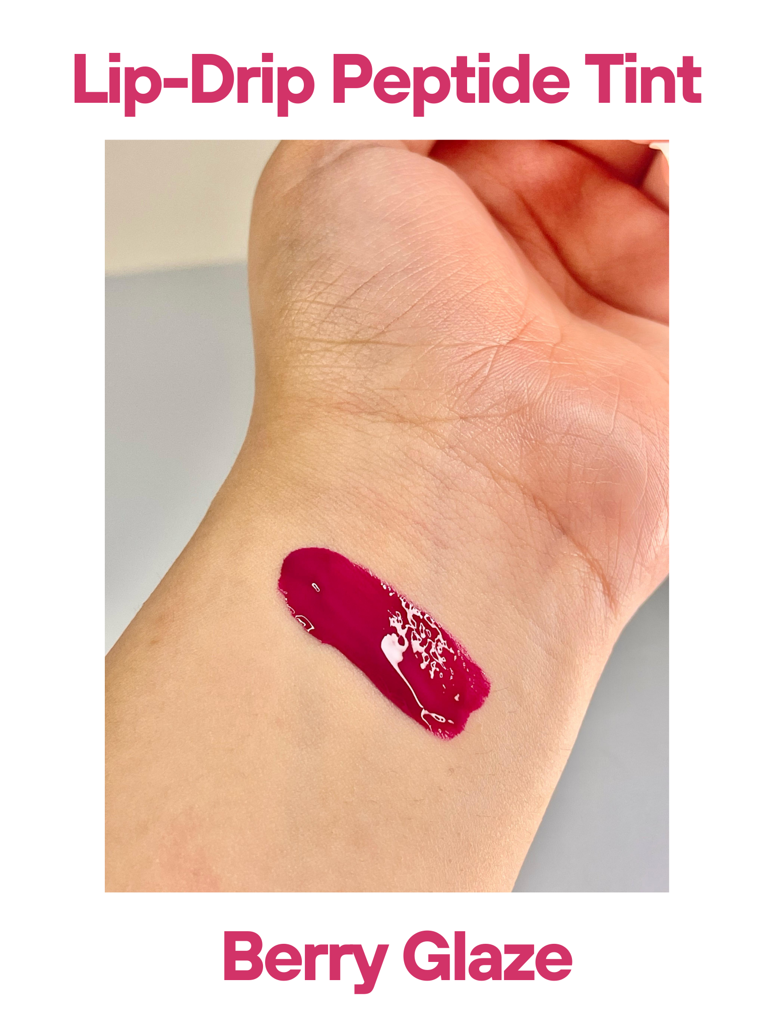 Lip-Drip Peptide Tint – Berry Glaze 🍓✨