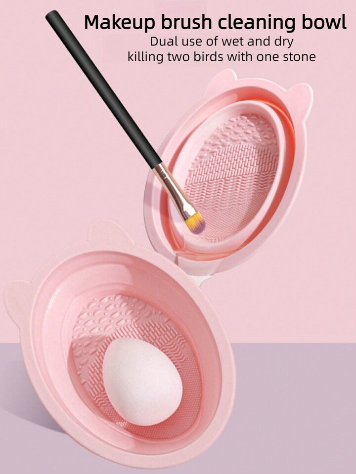 Makeup Brush Cleag Mat, Silicone Makeup Brush Scrubber