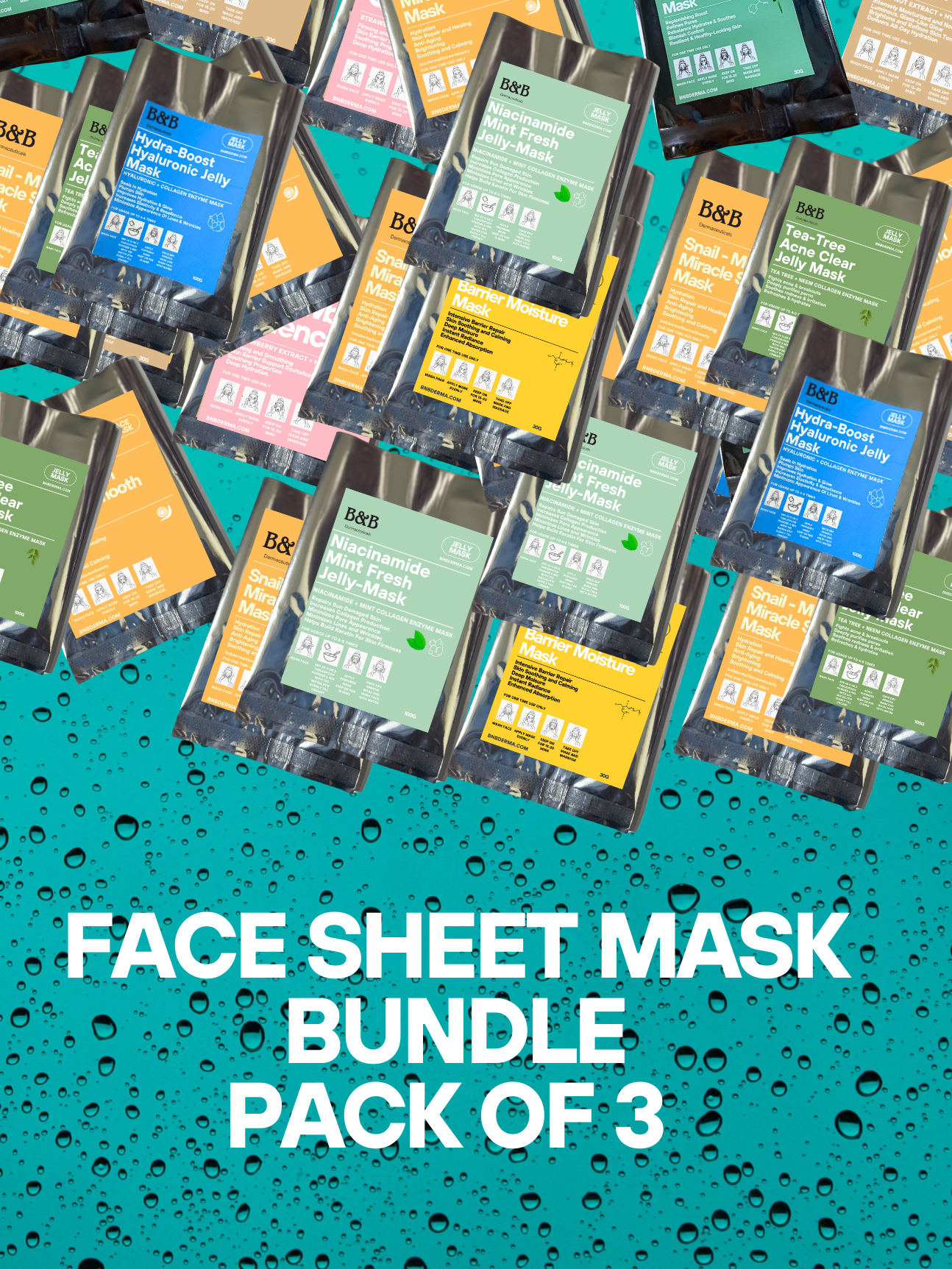 🌿 Face Sheet Mask Bundle (3 Masks)