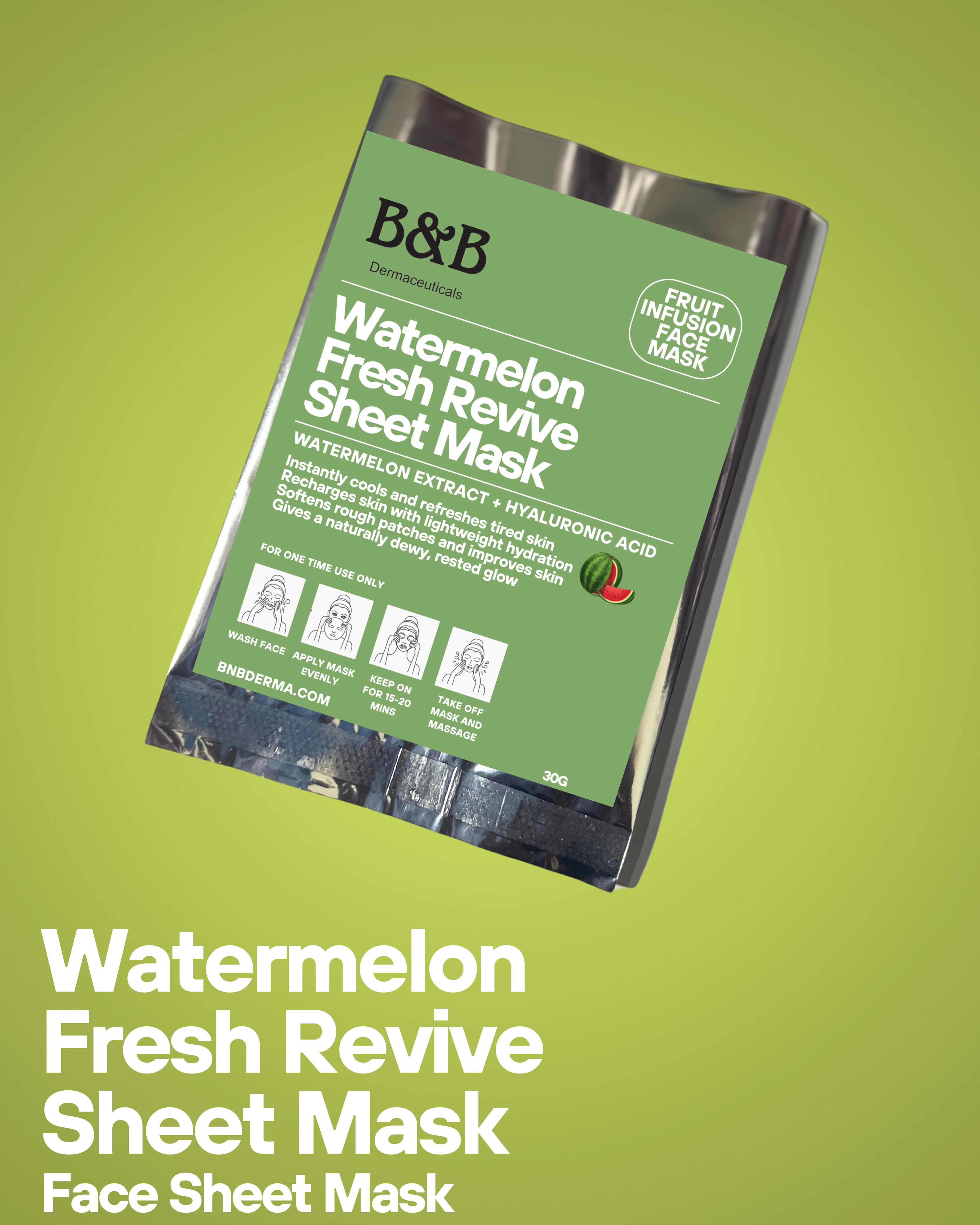 Watermelon-Fresh Revive Sheet Mask