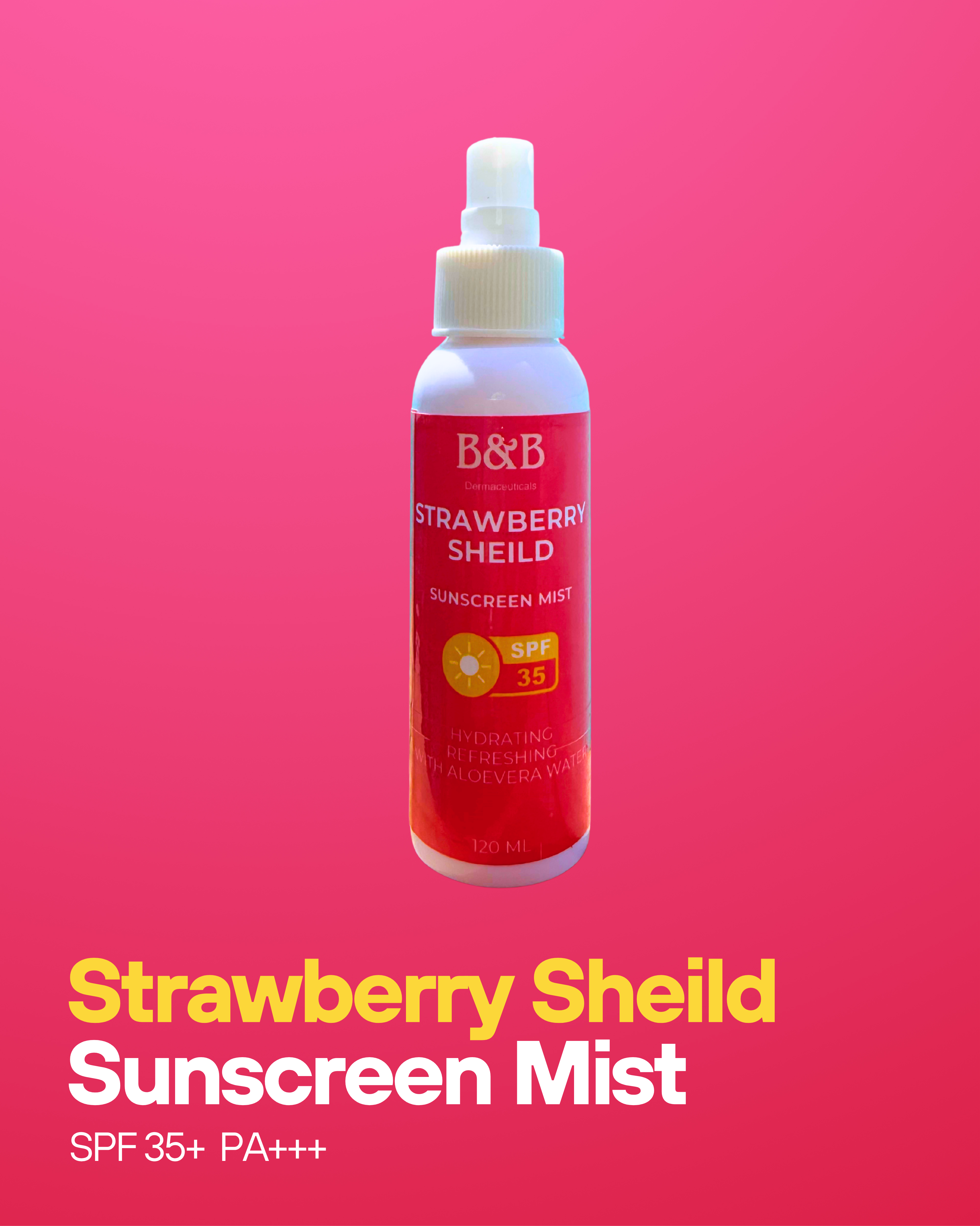 Strawberry Sheild Sunscreen Mist