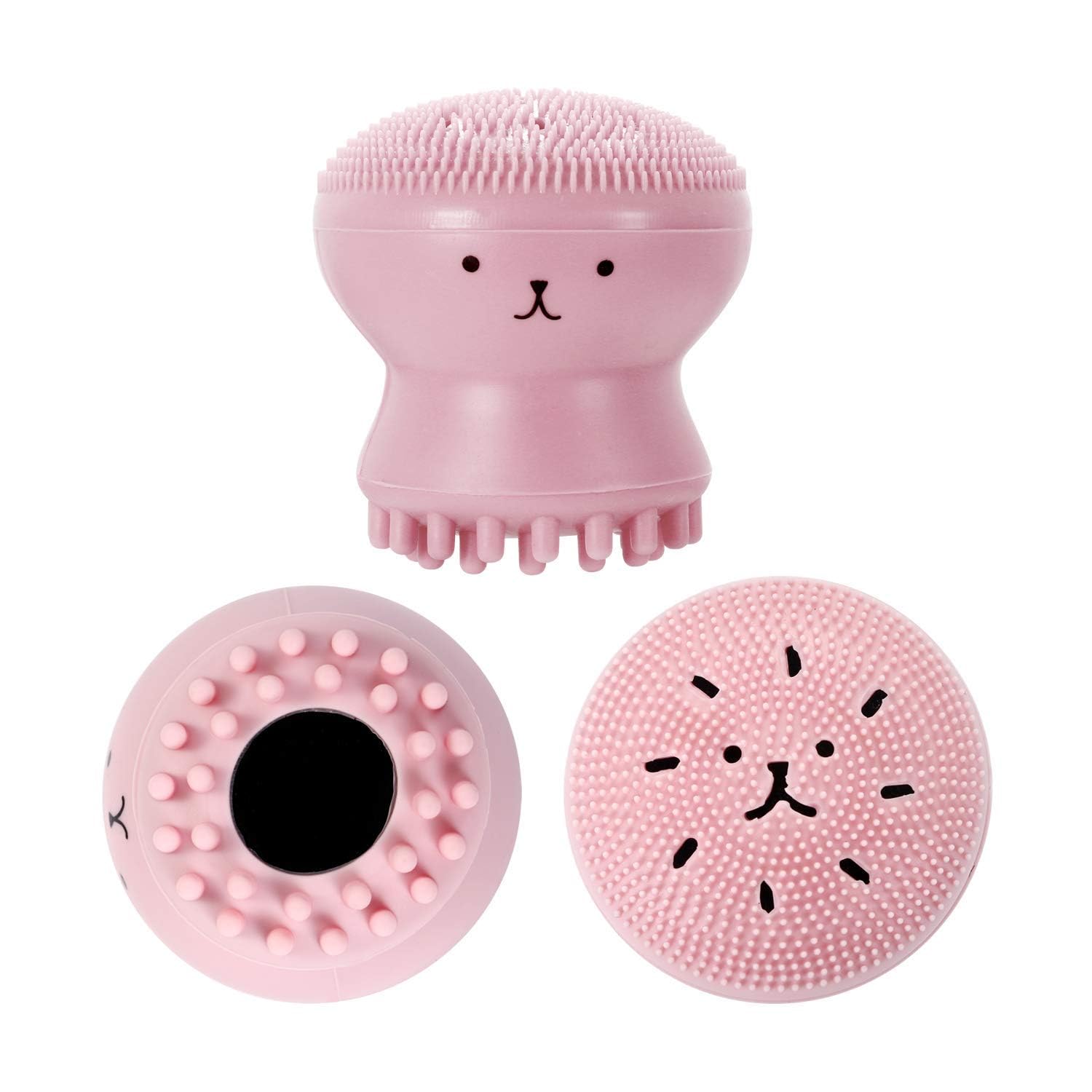 Air Mini Silicone Face Cleansing Brush with Foam