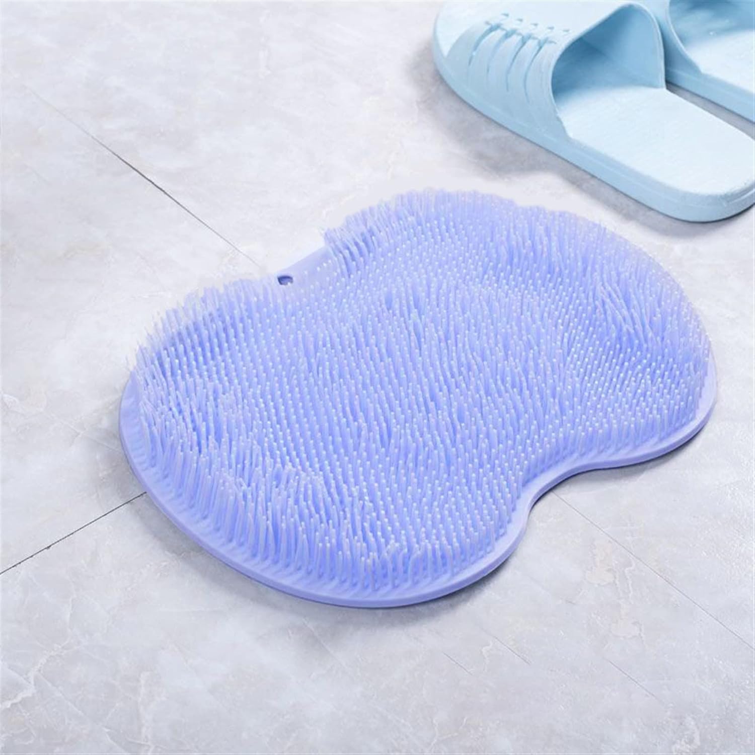 Exfoliating Shower Massage Scraper - Non-Slip Bath Mat and Back Massage Brush for Body and Foot Cleaning, Silicone