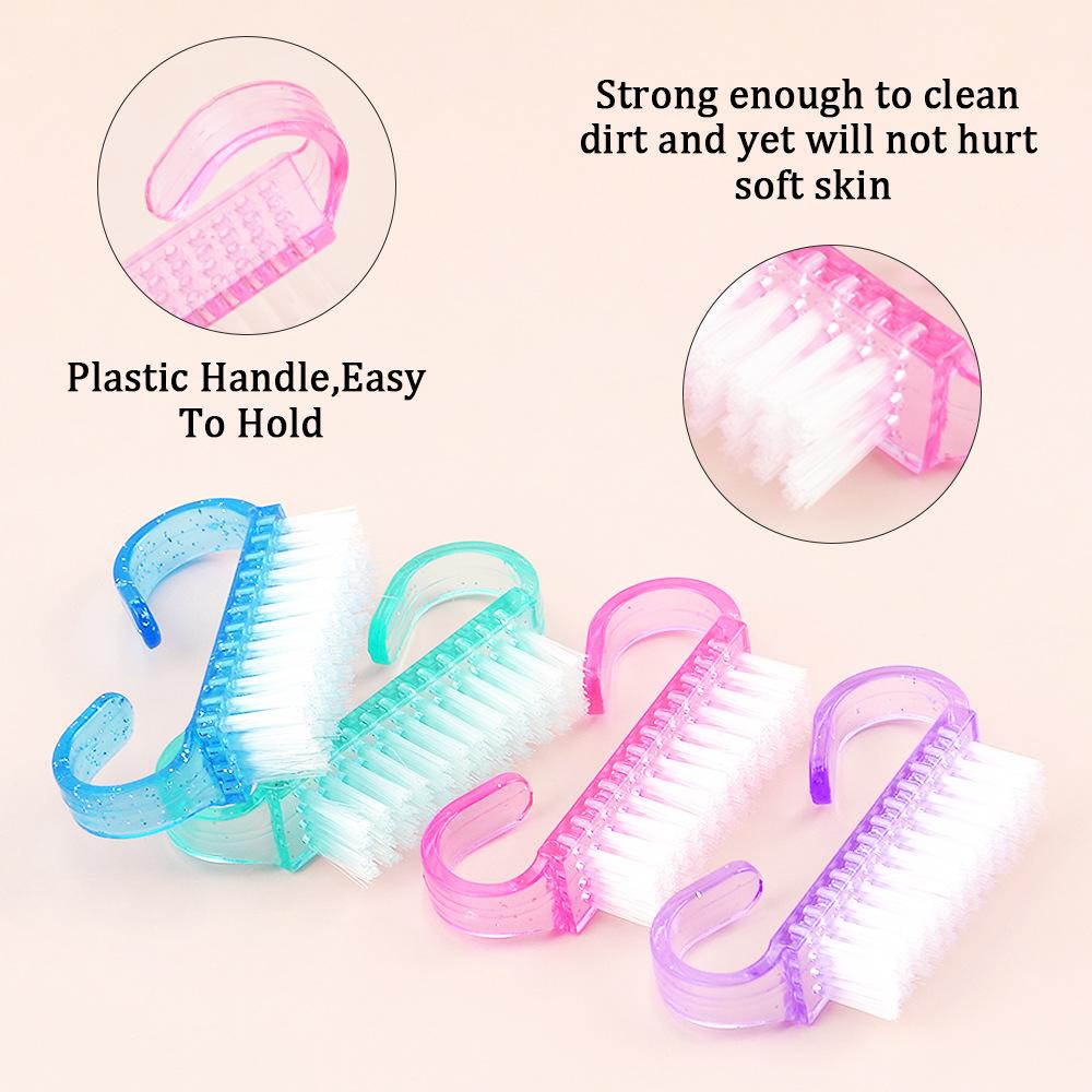 Pack of 3 Nail Cleaning Brushes – Manicure & Pedicure Tool