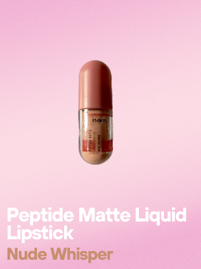 Nude Whisper – Peptide Matte Liquid Lipstick