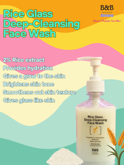 Rice Glass Deep-Cleansing Face Wash Teens