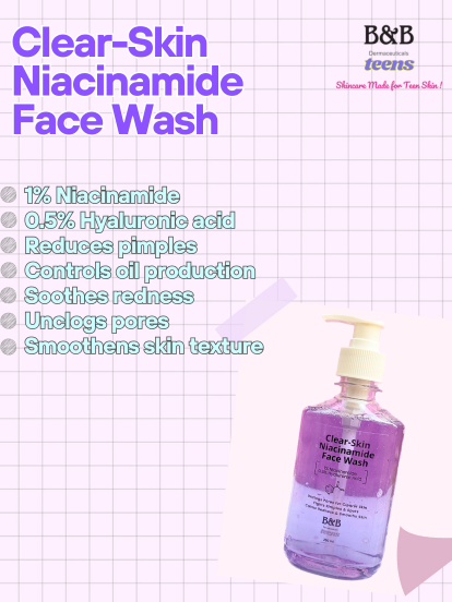 Clear-Skin Niacinamide Face Wash Teens