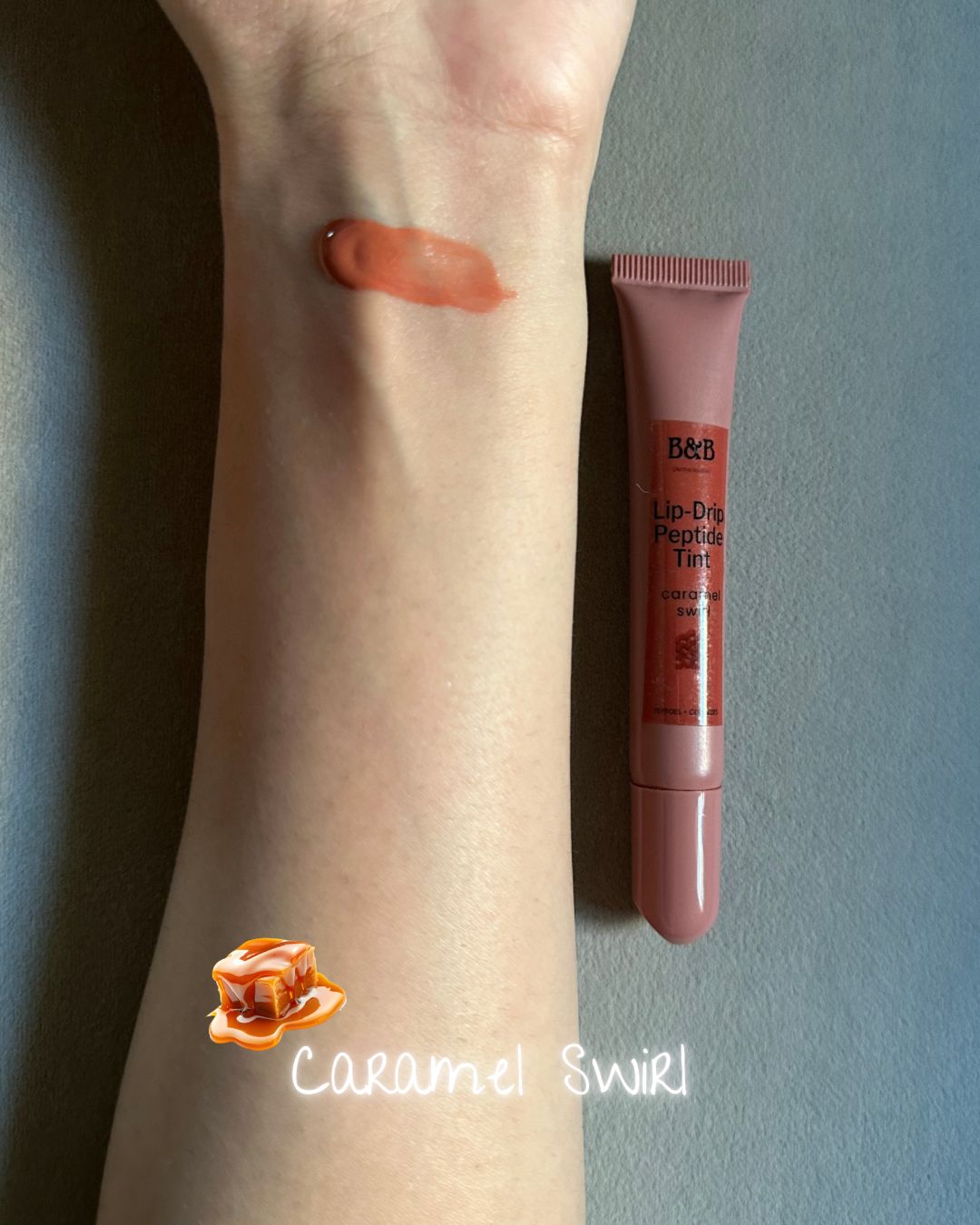 Lip-Drip Peptide Tint – Caramel Swirl 🍯✨
