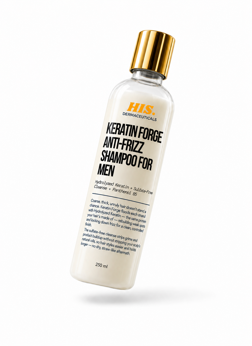 His Derma Keratin Forge Anti-Frizz Shampoo for Men