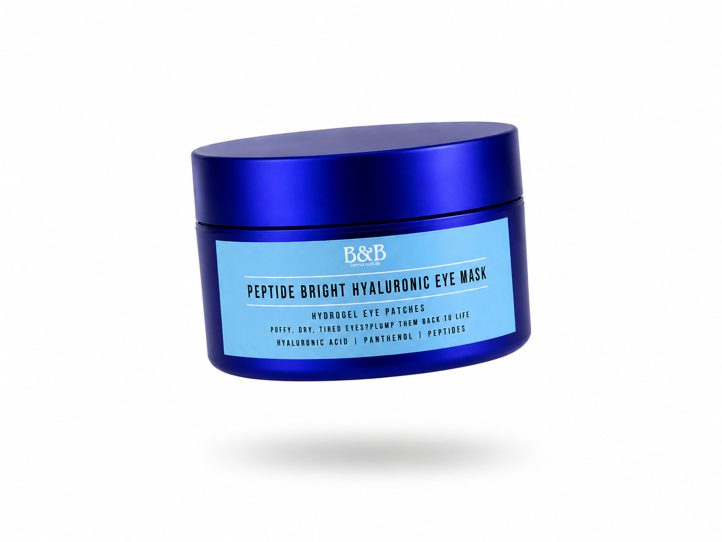 Peptide-Bright Hyaluronic Hydrogel Eye Patches