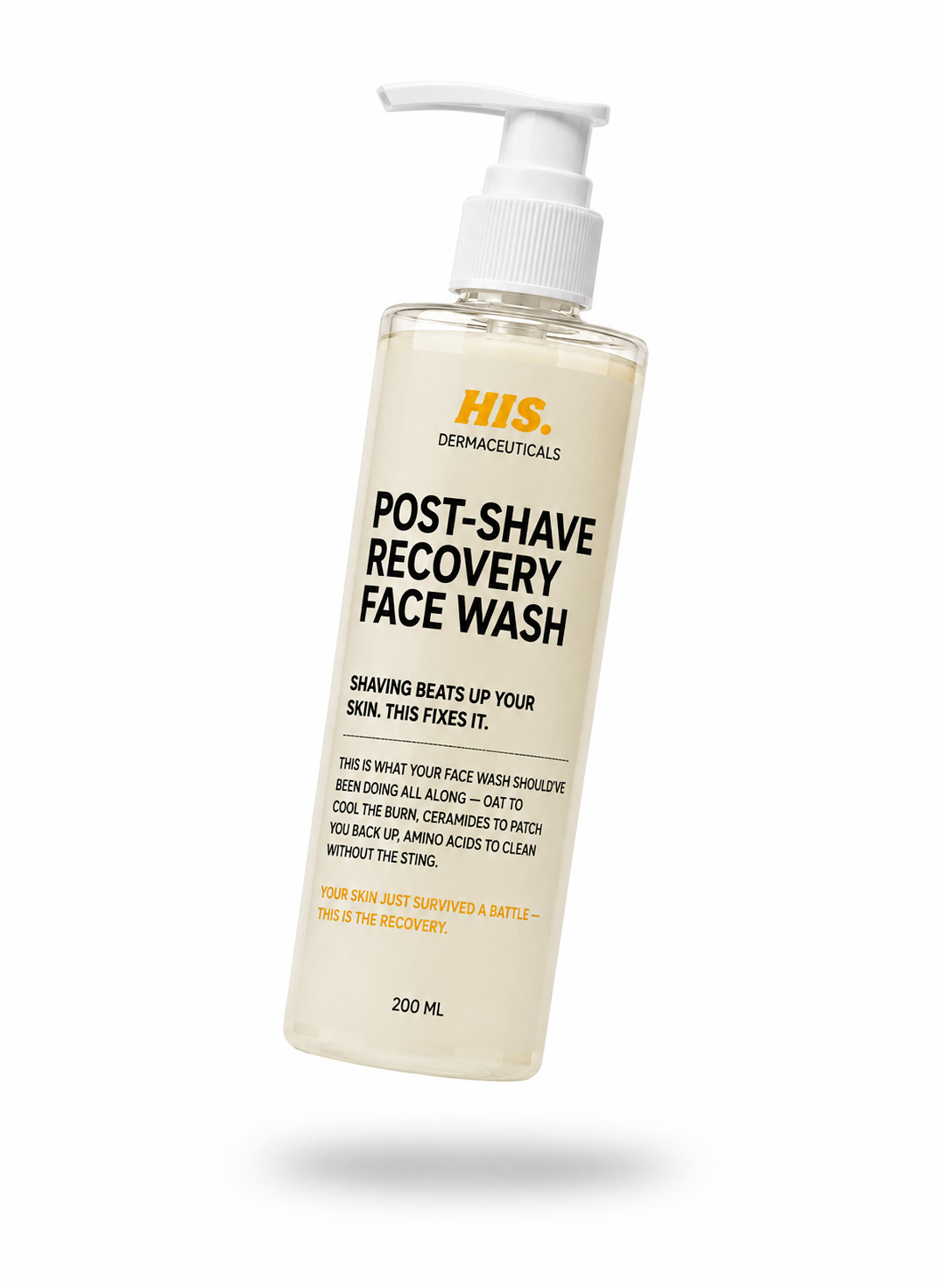 HIS Derma Post-Shave Recovery Face Wash For Men