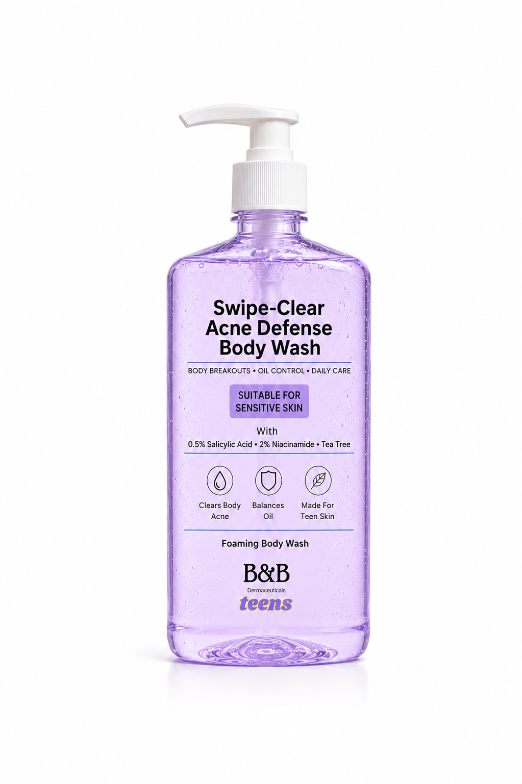 Swipe Clear — Acne Defense Teens Body Wash