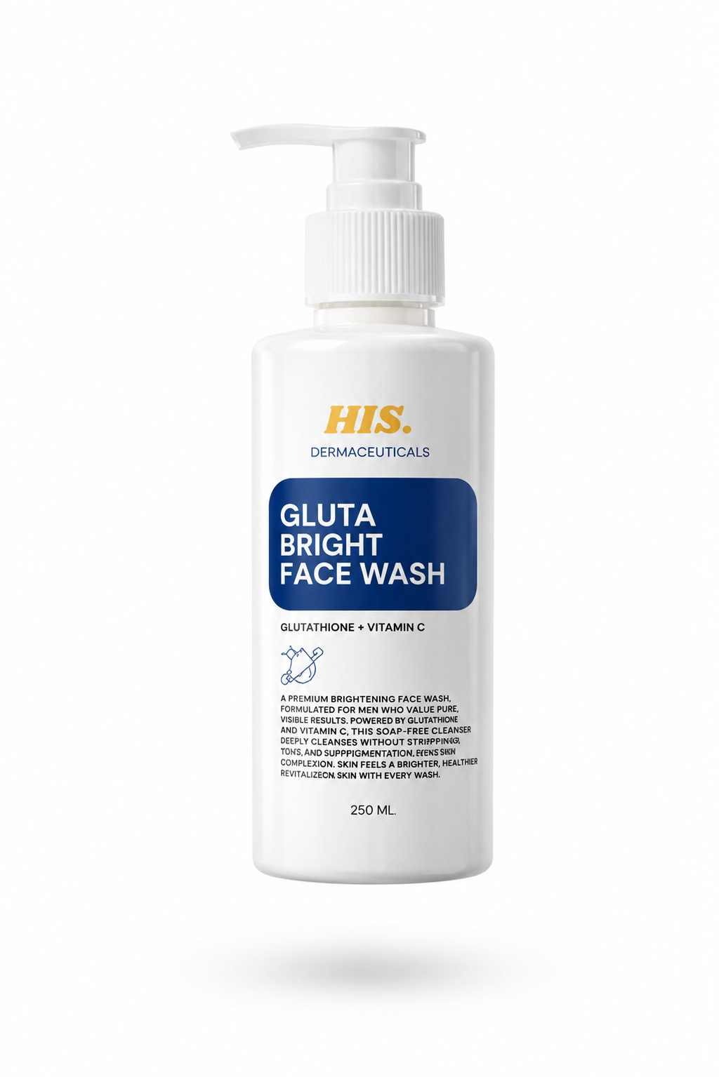 His Derma Gluta Bright Facewash For Men