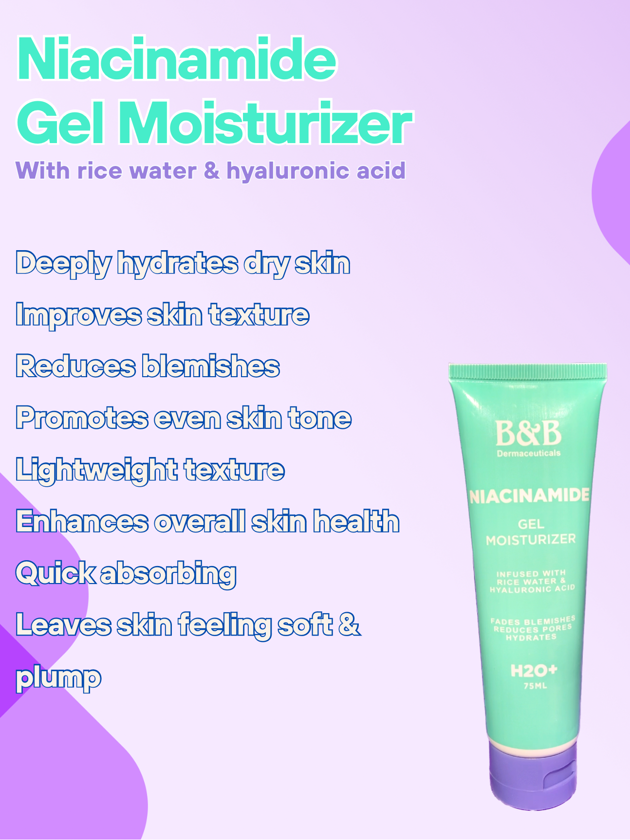 Niacinamide Gel Moisturizer + Infused with Rice Water & Hyaluronic