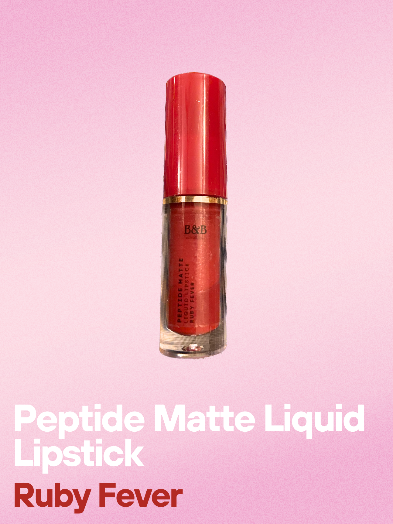 Ruby Fever – Peptide Matte Liquid Lipstick