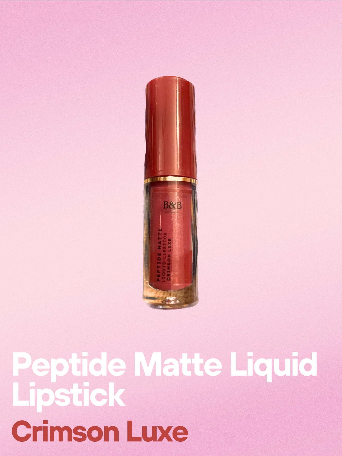 Crimson Luxe – Peptide Matte Liquid Lipstick