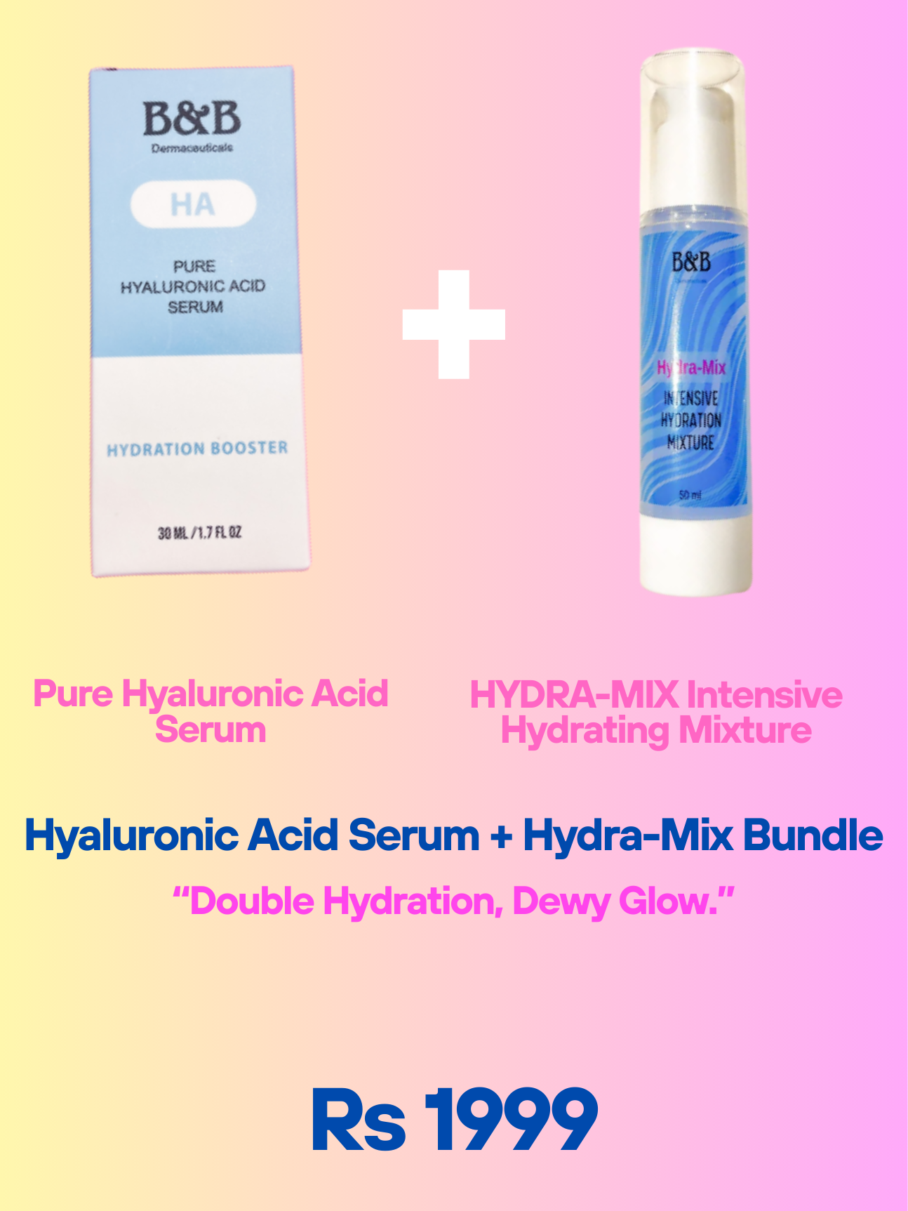 Hyaluronic Acid Serum + Hydra-Mix Bundle