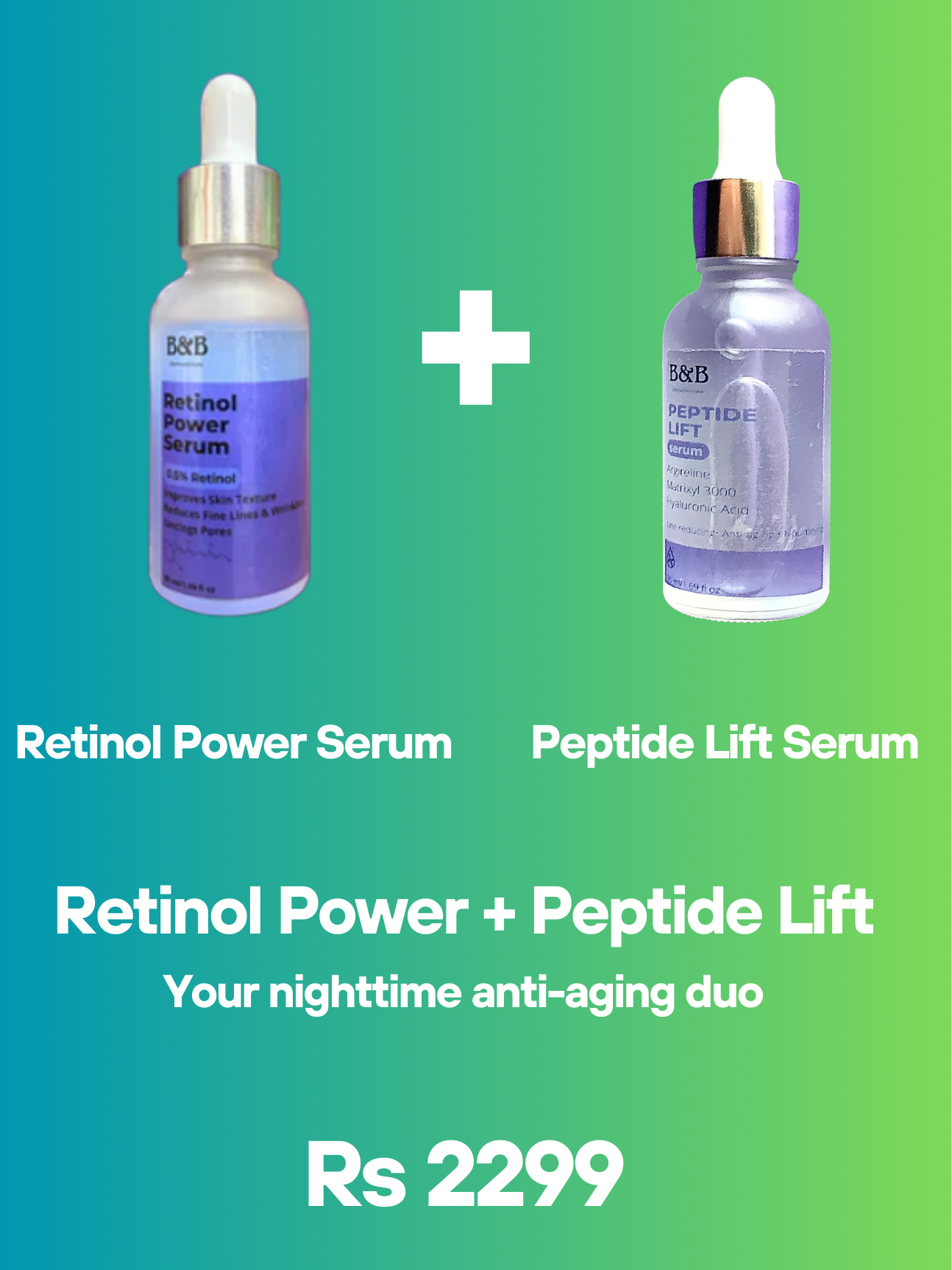 Retinol Power Serum + Peptide Lift  Serum