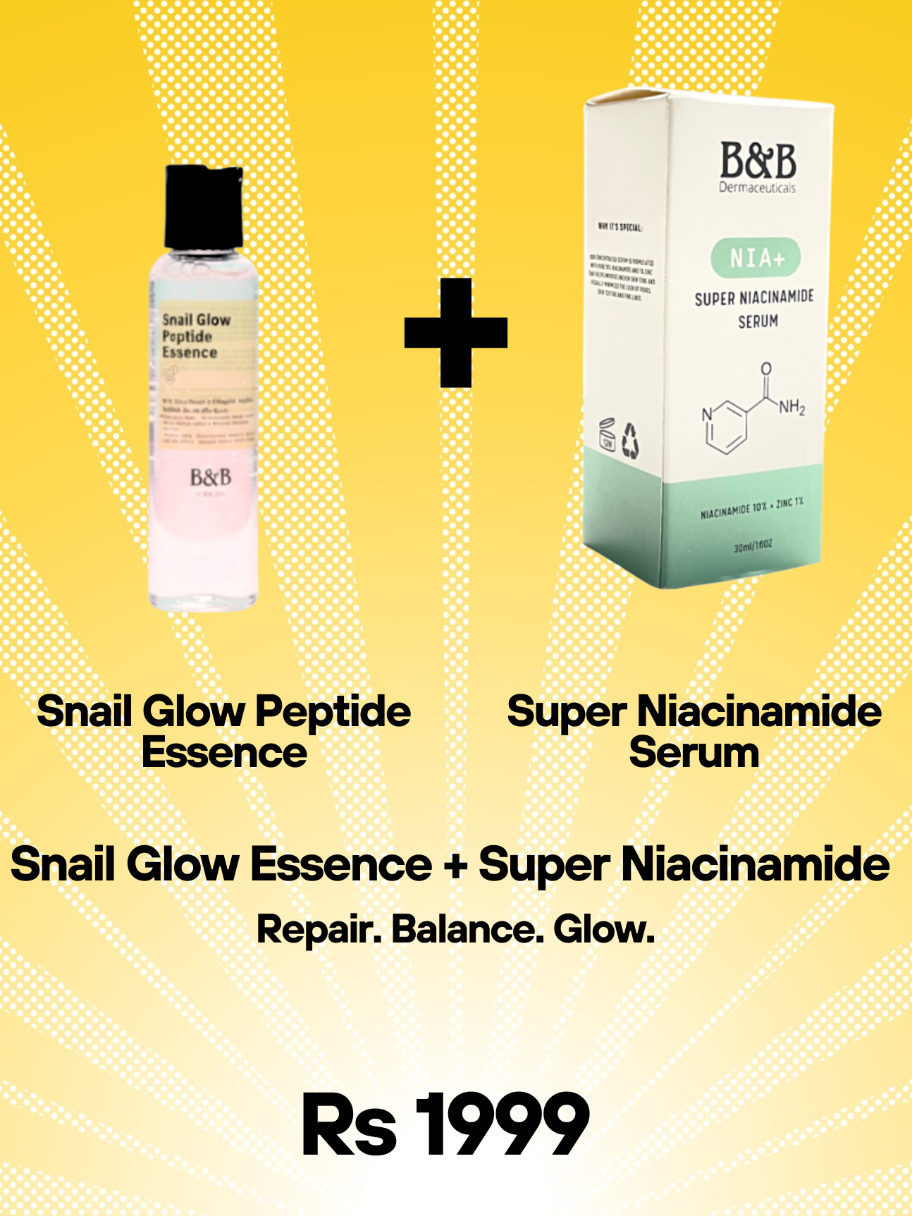 Snail Glow Essence + Super Niacinamide Serum