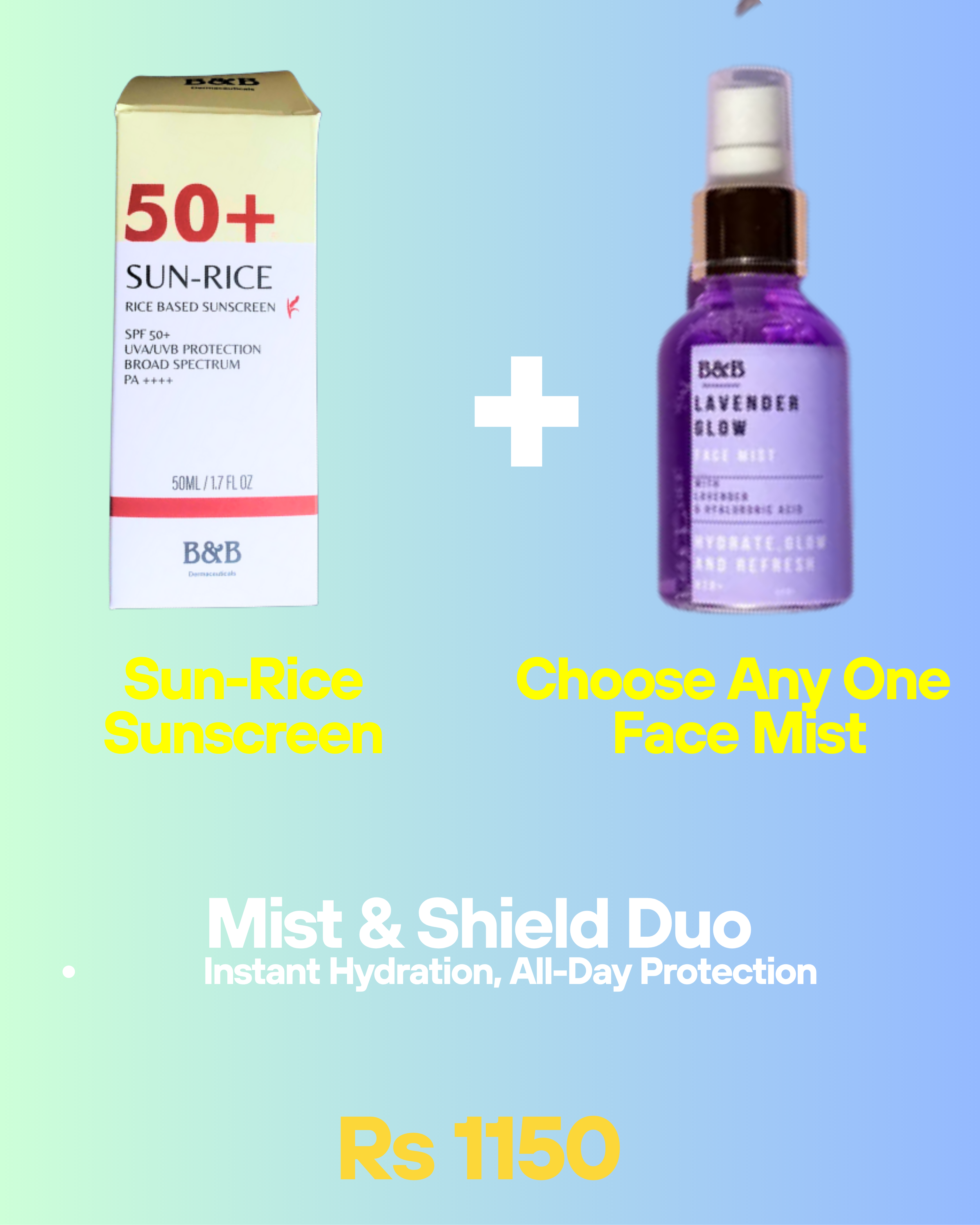 SUN-RICE SUNCREEN + MIST BUNDLE