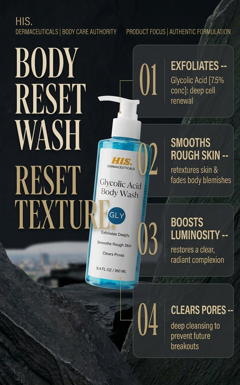 HIS Derma Glycolic Body Wash For Men