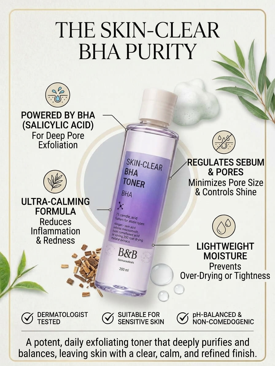 Skin-Clear BHA Toner with 2% Salicylic Acid
