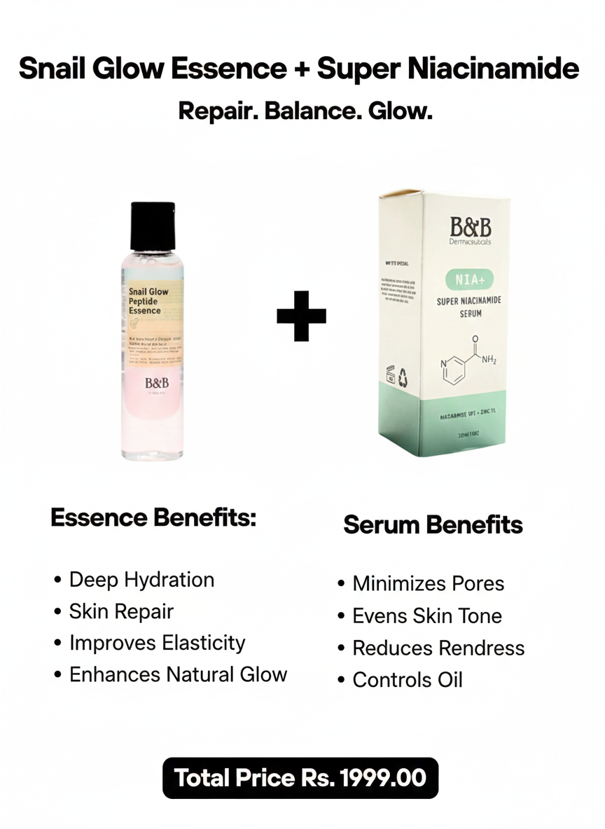 Snail Glow Essence + Super Niacinamide Serum