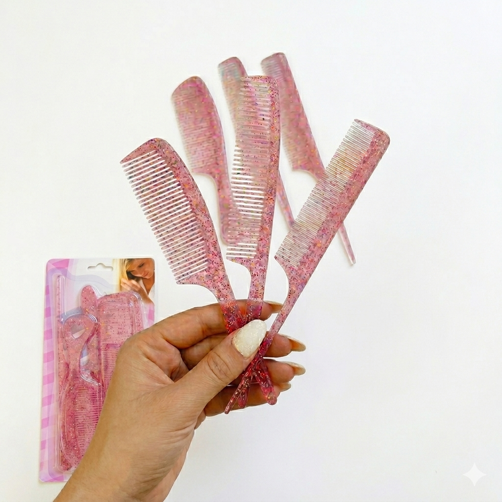 B&B Derma Professional Glitter Comb Set