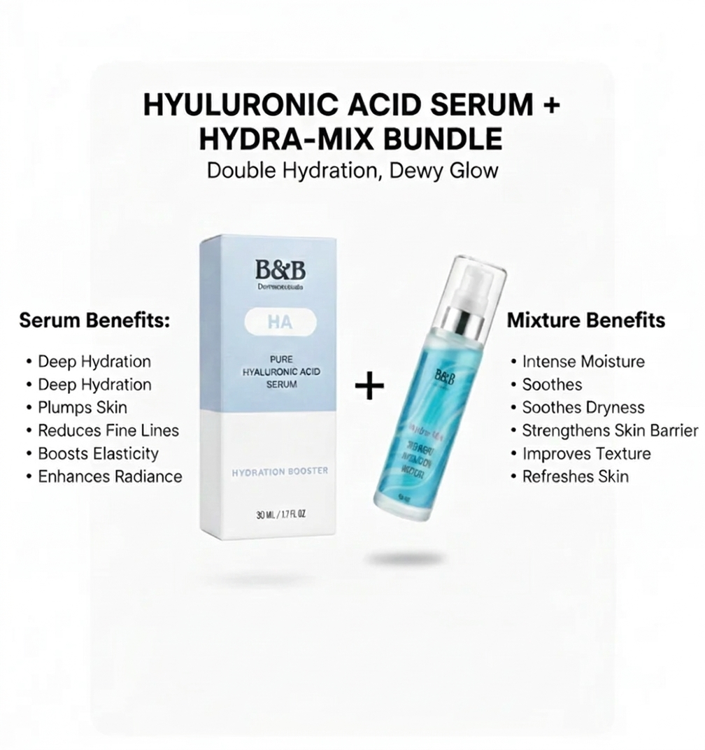 Hyaluronic Acid Serum + Hydra-Mix Bundle