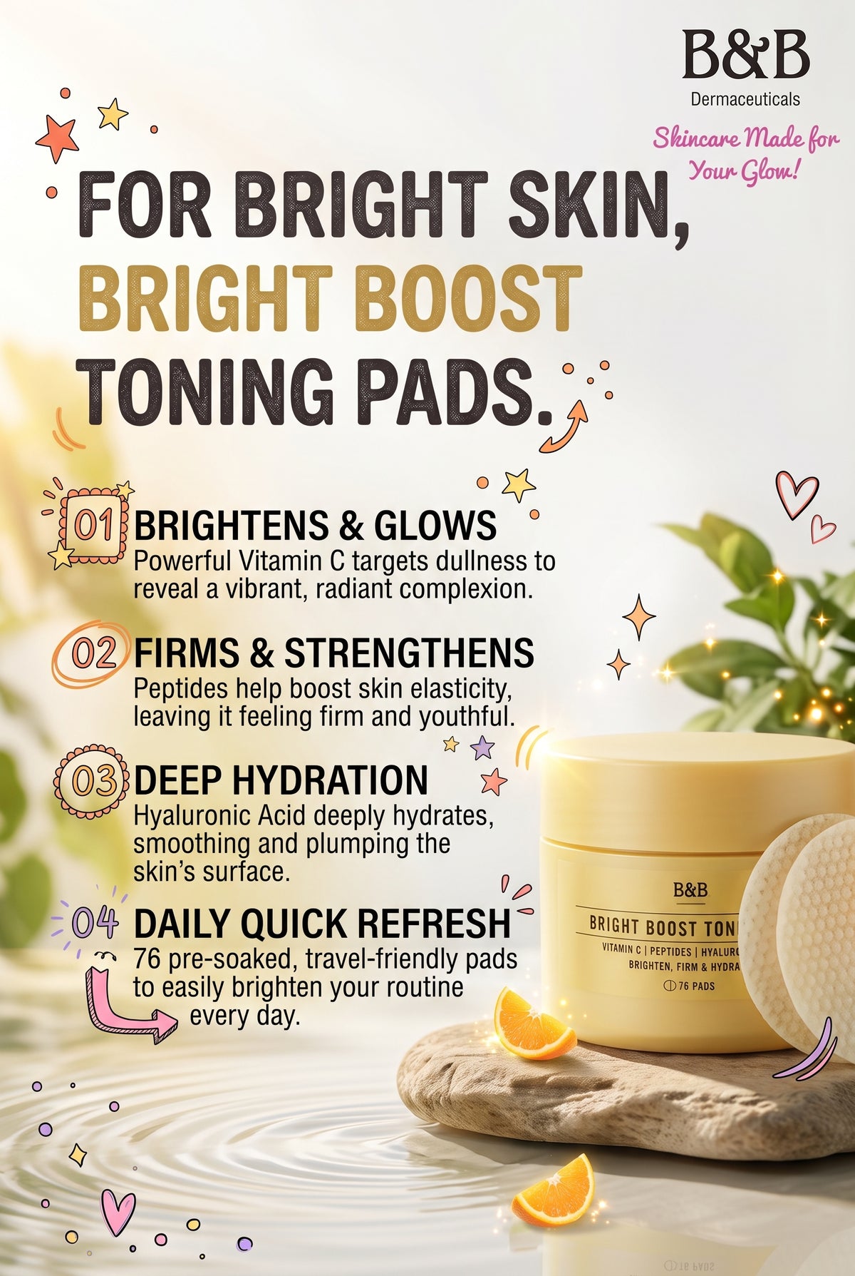 Bright Boost Toner Pads