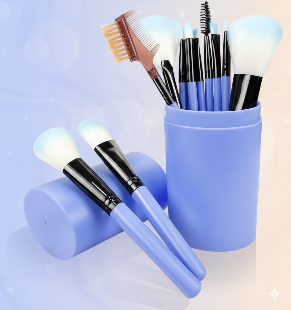 Professional 12-Piece Complete Makeup Brush Set