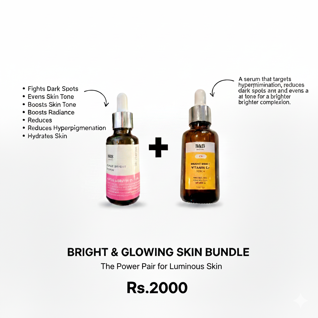 BRIGHT & GLOWING SKIN BUNDLE ( alpha arbutin + vitamin c )