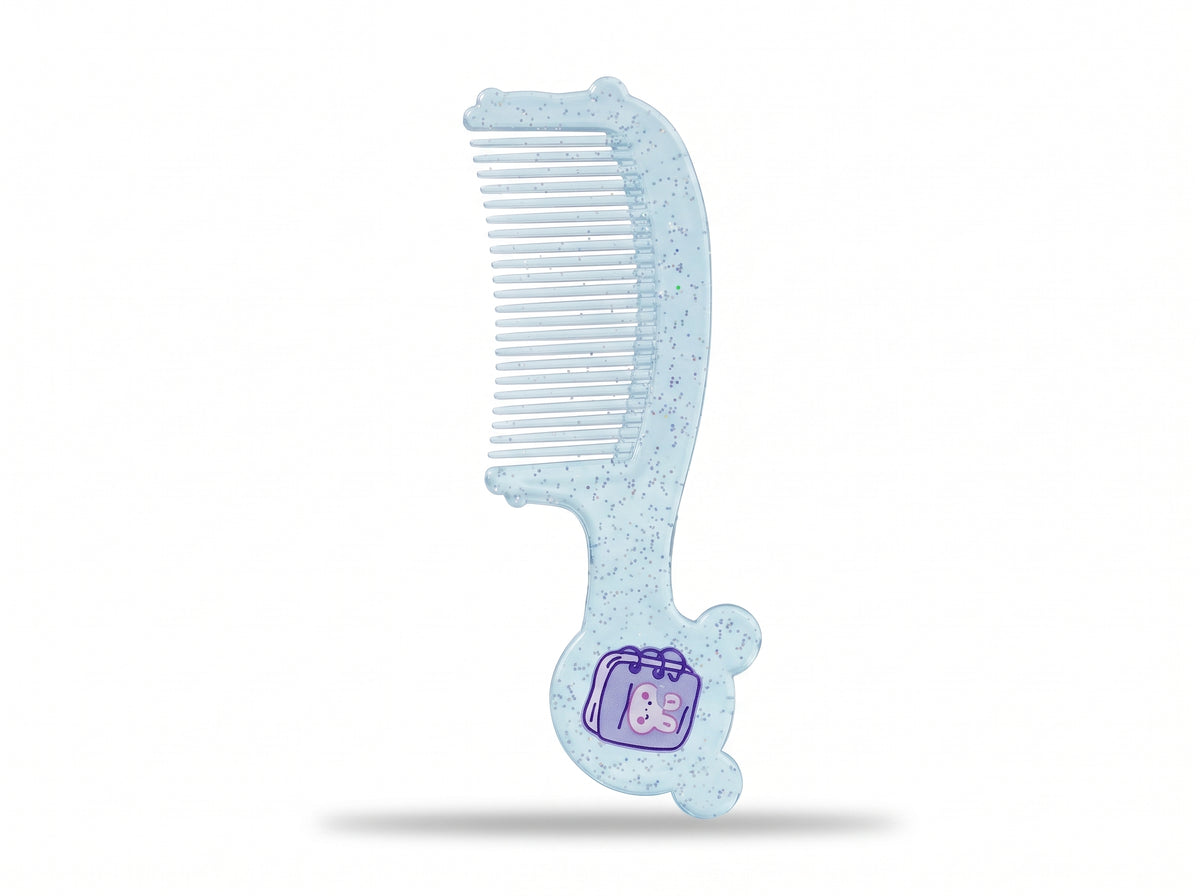 Sparkle Glitter Cartoon Hair Comb – Cute Styling & Detangling Comb