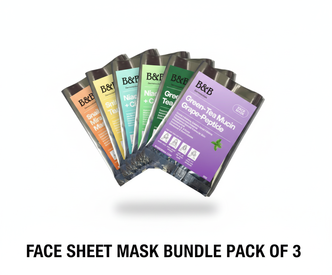 🌿 Face Sheet Mask Bundle (3 Masks)