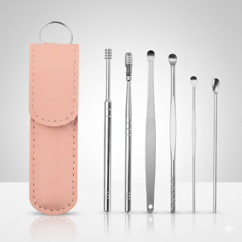 Professional 6-Piece Stainless Steel Ear Hygiene Kit