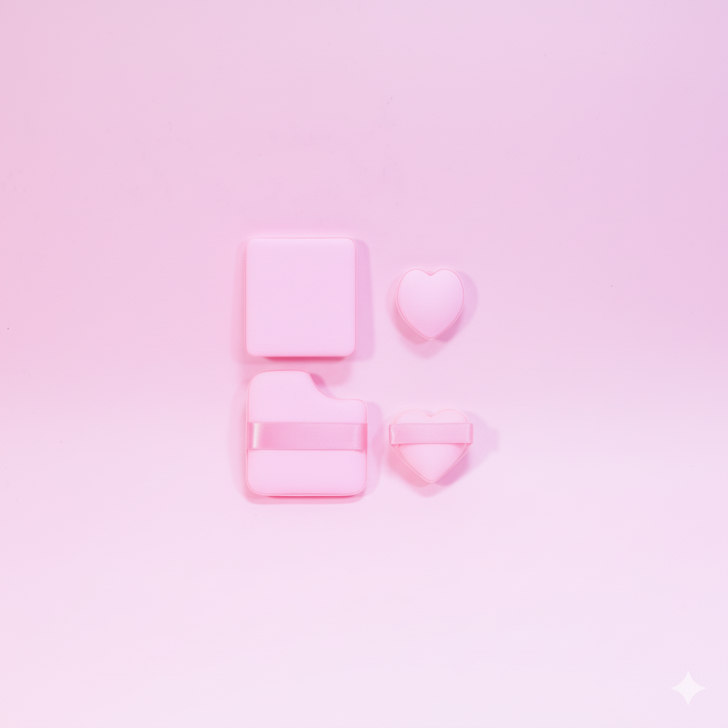 Air Velvet Powder Puffs For Flawless Makeup Application (Pack of 4)