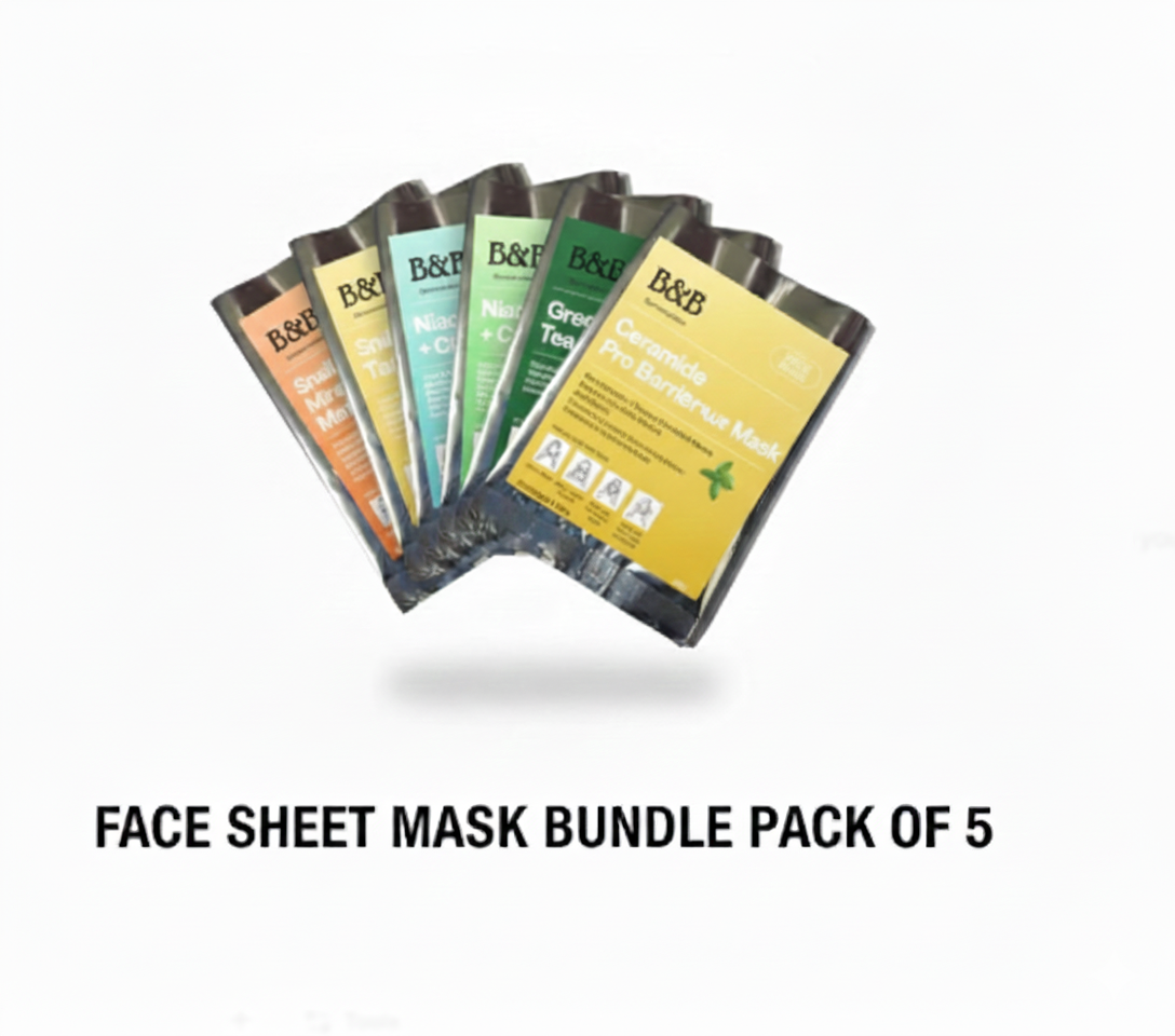 ✨ Face Sheet Mask Bundle (5 Masks)