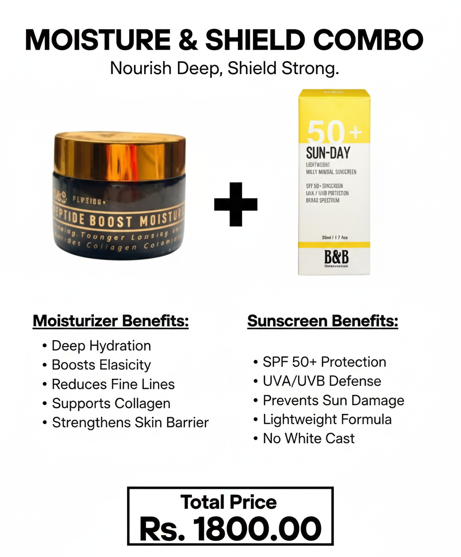 Sunday Milk Sunscreen + Peptide Boost Moisturizer bundle